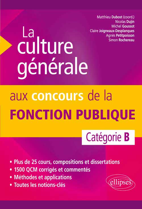 La Culture Générale Aux Concours De La Fonction Publique De Catégorie B Concours 4666