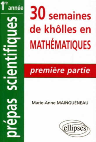 Mathématiques - 1re partie