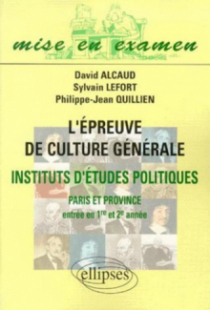épreuve de culture générale IEP (Paris et Province) (L')