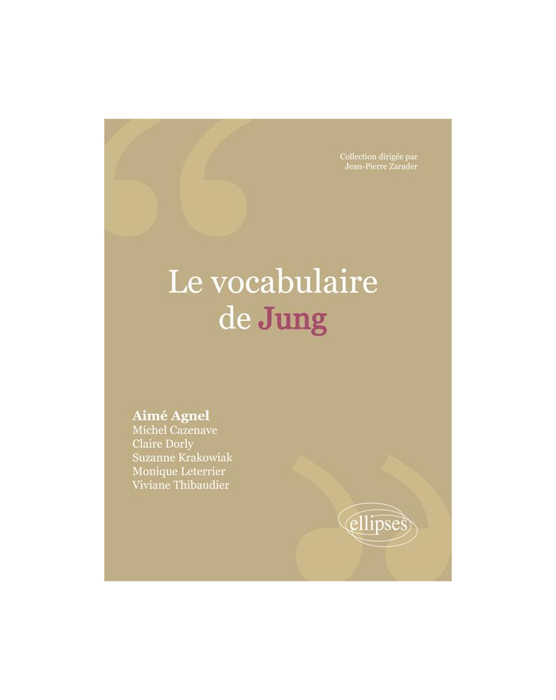 Le vocabulaire de Jung