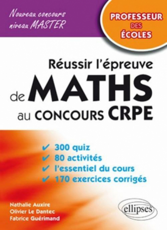 Réussir l'épreuve de mathématiques au concours CRPE