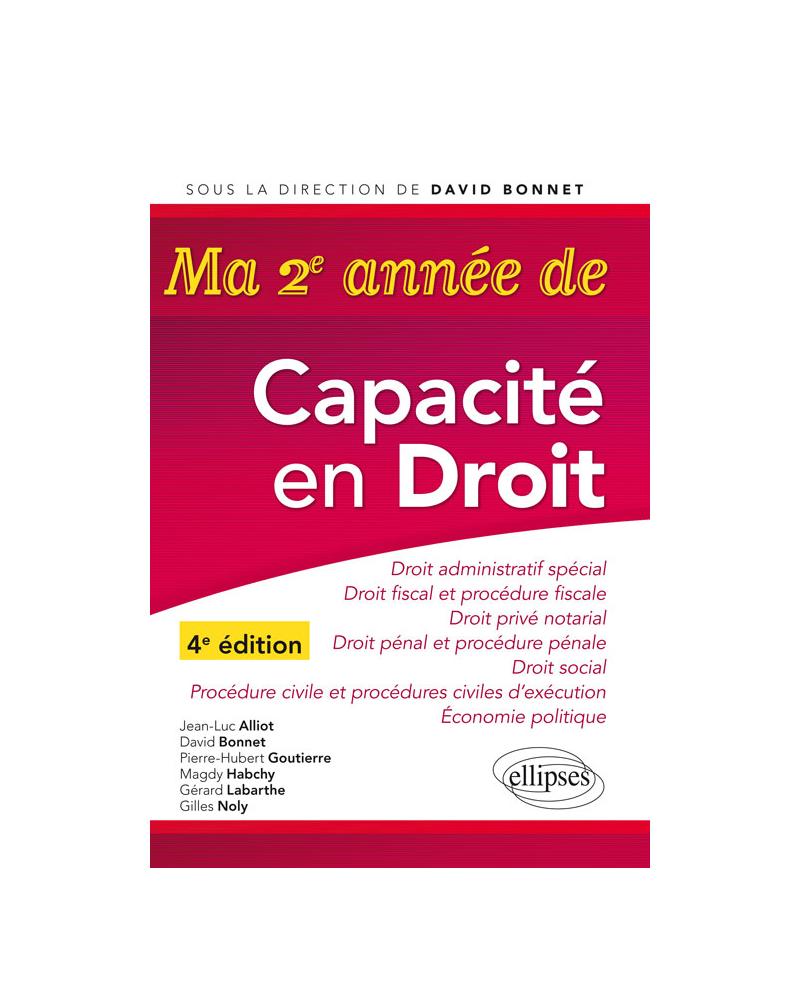 Ma 2e année de capacité en droit 4e édition