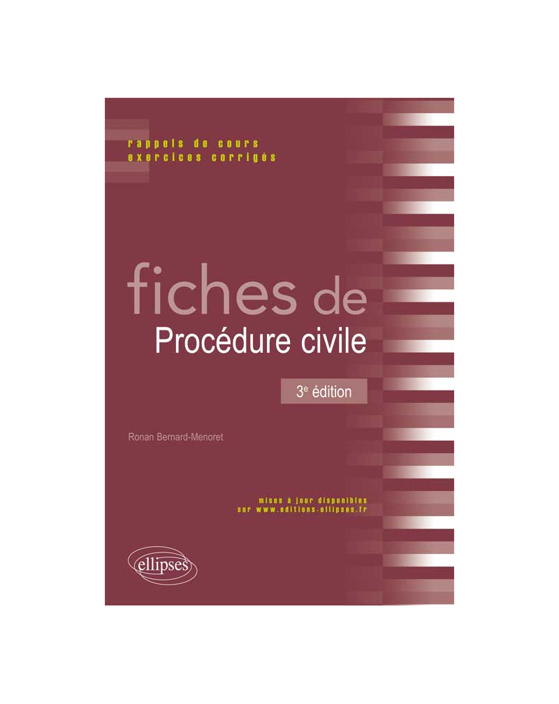 Fiches de Procédure civile. 3e édition