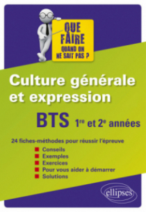 BTS Culture générale et expression 1re et 2e années