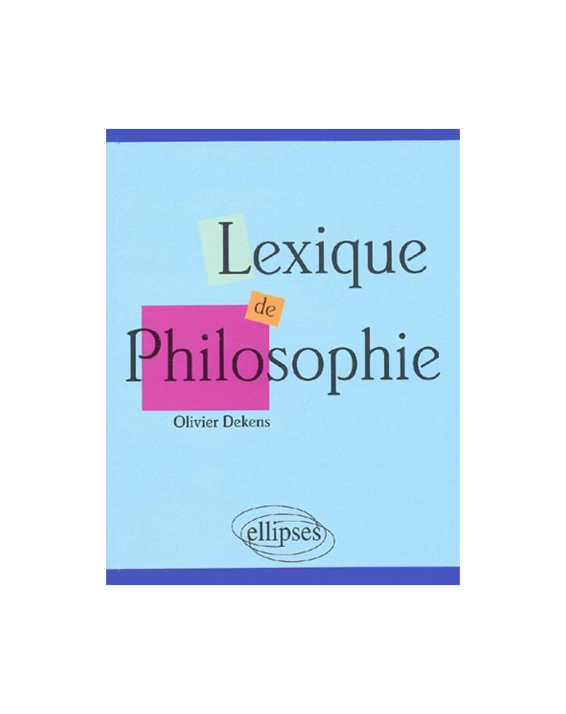 Lexique de philosophie