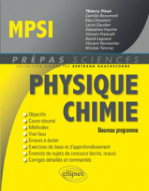 Physique-Chimie MPSI - conforme au nouveau programme 2013