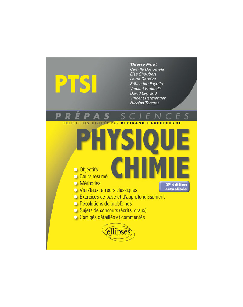 Physique-Chimie PTSI - 3e édition actualisée