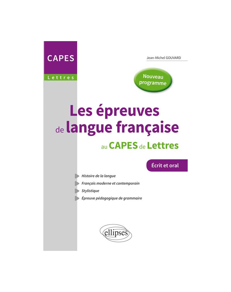 Les épreuves De Langue Française Au Capes De Lettres Nouvelle épreuve 2777