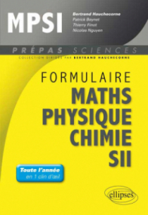 Formulaire : Mathématiques - Physique-Chimie -SII - MPSI