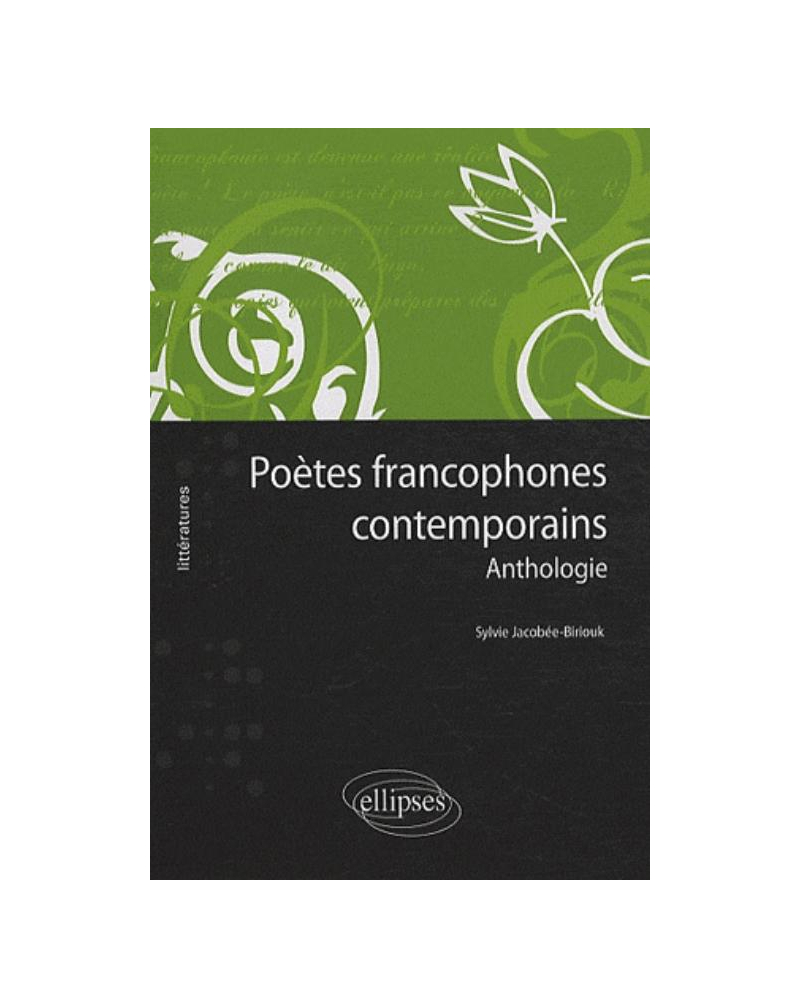 Poètes francophones contemporains - Anthologie