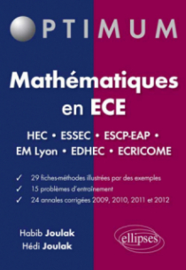 Mathématiques en ECE  HEC - ESSEC - ESCP-EAP - EM Lyon - EDHEC - ÉCRICOME