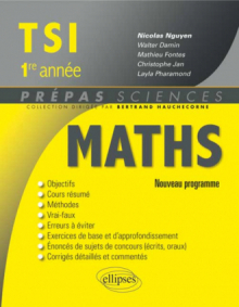 Mathématiques TSI-1 programme 2013