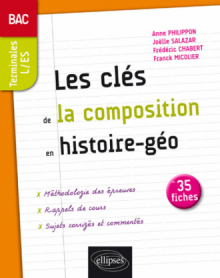 Les clés de la composition  en histoire-géographie - Terminales L et ES - Bac - 35 fiches