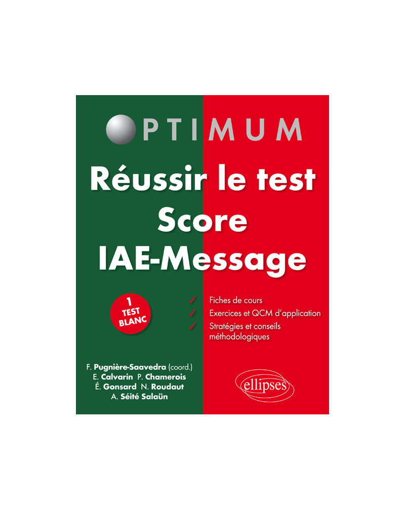 Réussir le test Score IAE Message