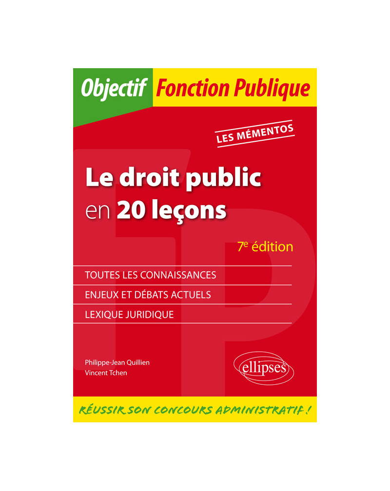 Le droit public en 20 leçons - 7e édition