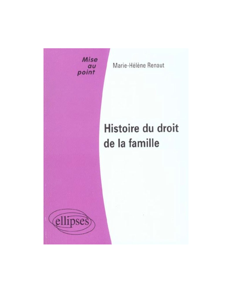 Histoire du droit de la famille