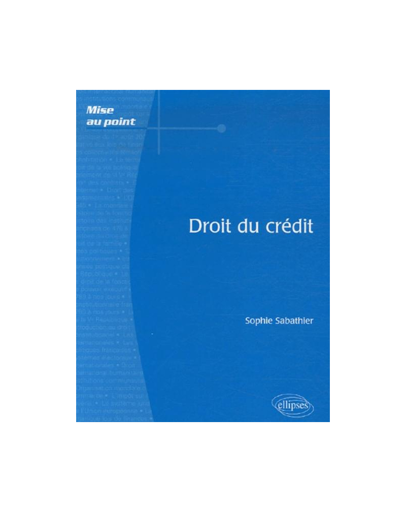 Droit du crédit