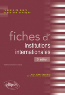 Fiches d'institutions internationales - 3e édition
