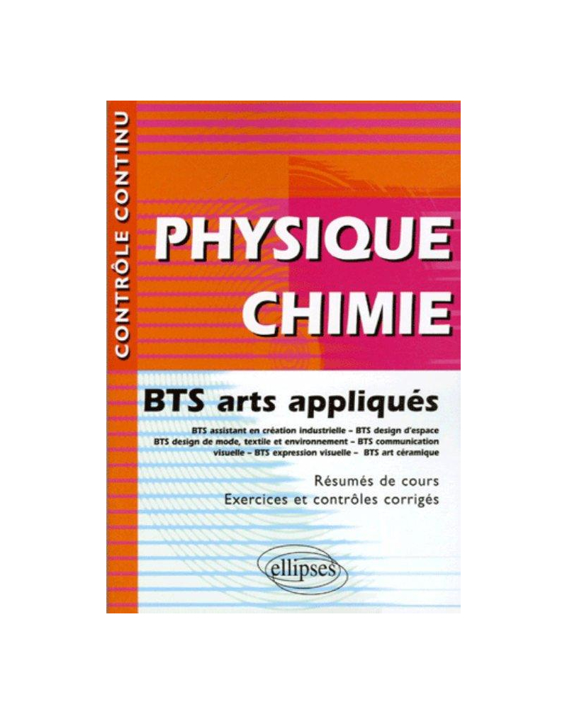 Physique-Chimie - BTS arts appliqués
