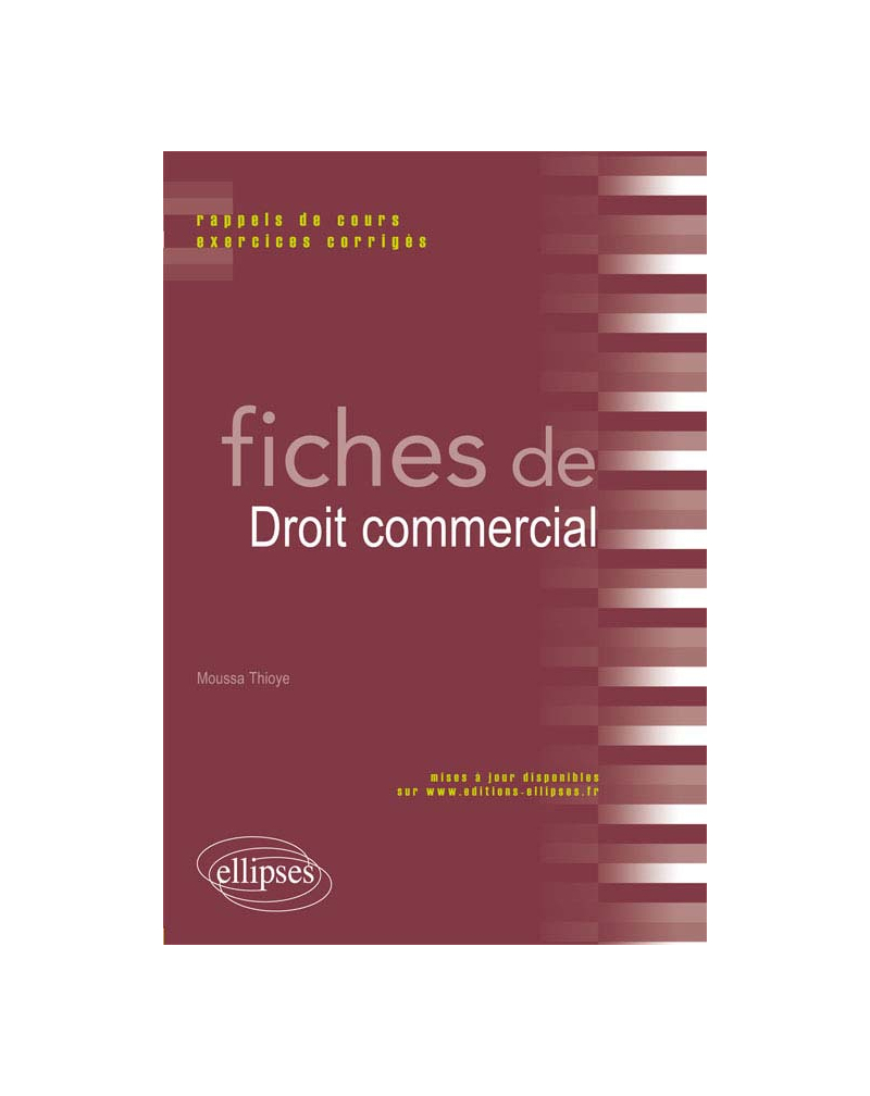 Fiches de droit commercial