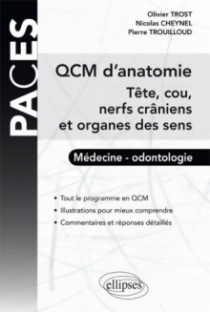 QCM d'Anatomie - Tête, cou, nerfs crâniens et organes des sens