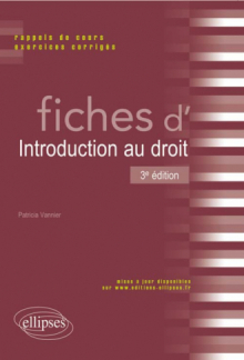 Fiches d'Introduction au droit - 3e édition