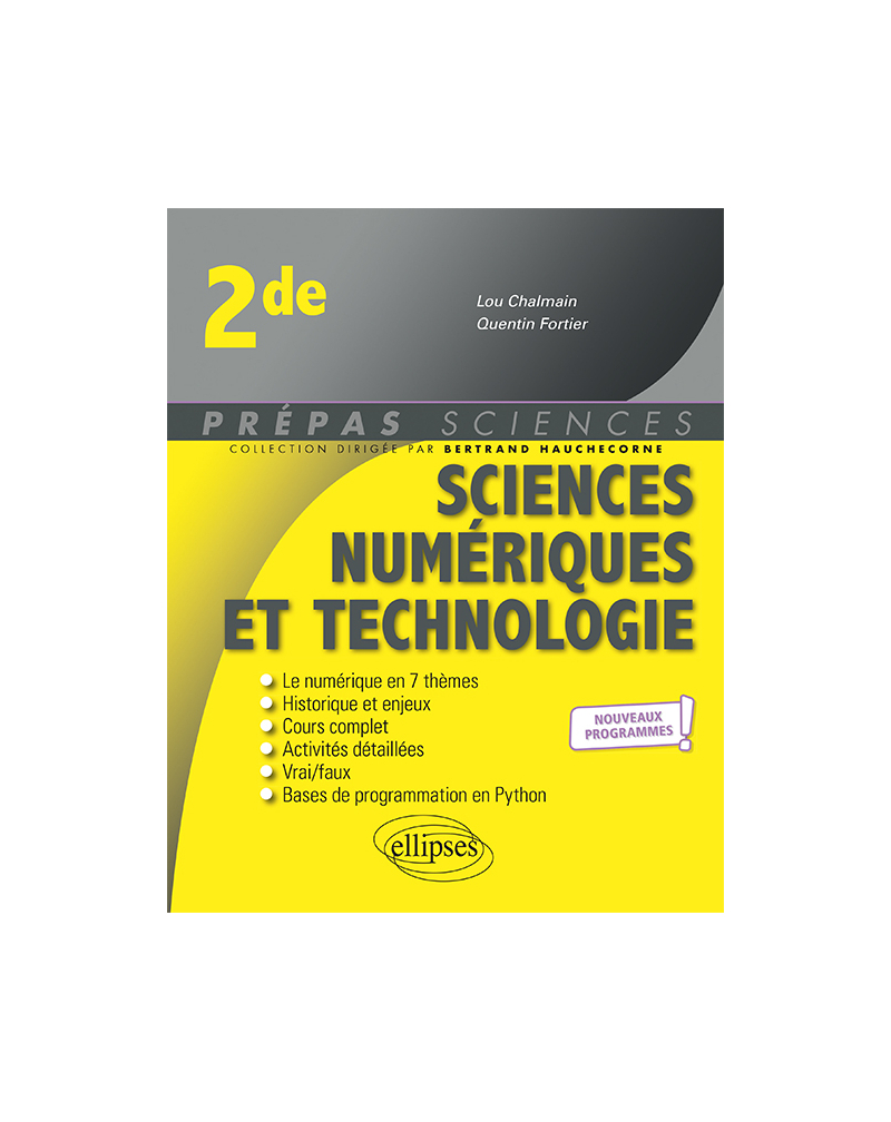 Sciences Num Riques Et Technologie Seconde Nouveaux Programmes