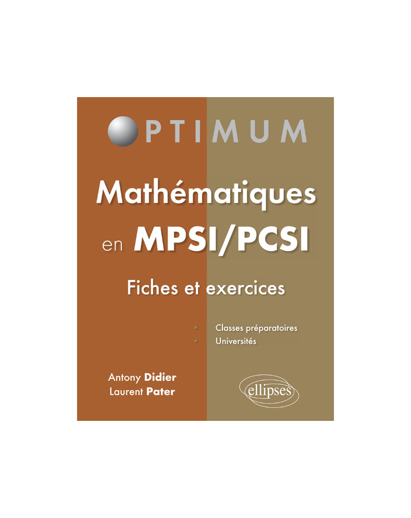 Mathématiques en MPSI/PCSI (fiches et exercices)