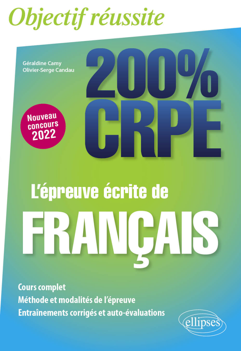 L'épreuve écrite de français CRPE Nouveau concours 2022