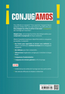 ¡Conjugamos! Conjugaison espagnole progressive avec fiches et exercices corrigés (A1-A2-B1)