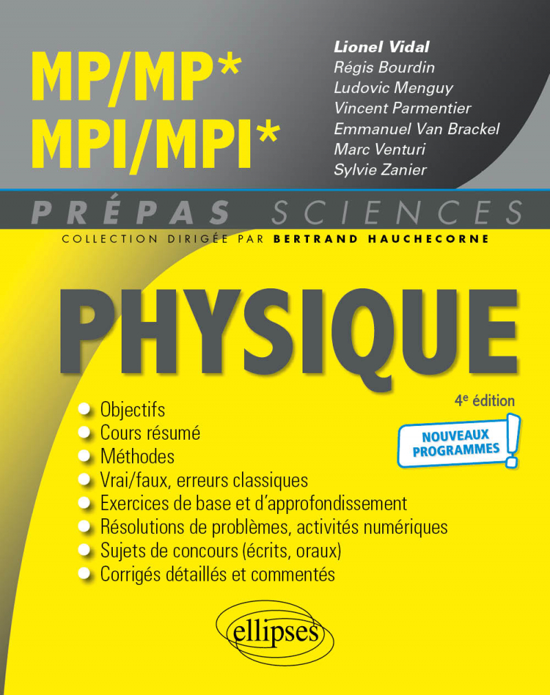 Physique MP/MP* MPI/MPI* - Programme 2022 - 4e édition