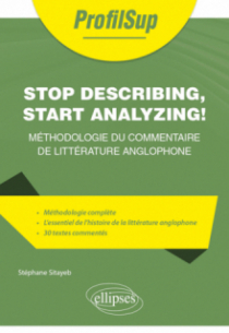 Stop describing, start analyzing ! - Méthodologie du commentaire de littérature anglophone