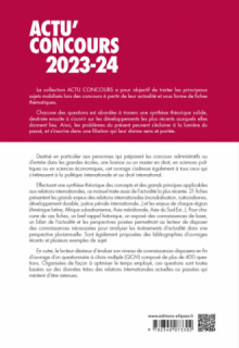 Relations internationales 2023-2024 - Cours et QCM - édition 2023-2024