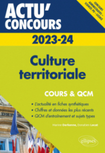 Culture territoriale 2023-2024 - Cours et QCM - édition 2023-2024