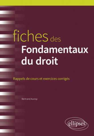 Fiches des Fondamentaux du droit