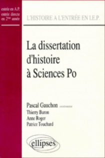 dissertation d'Histoire à Sciences Po. (La)