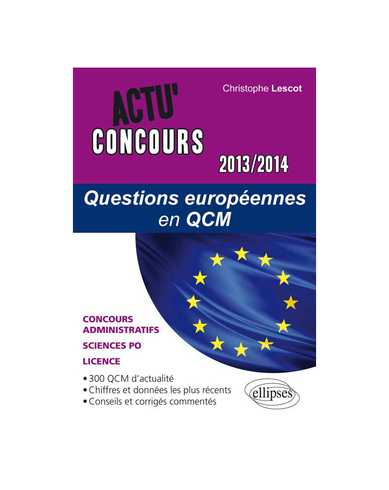 Questions Européennes en QCM 2013-2014