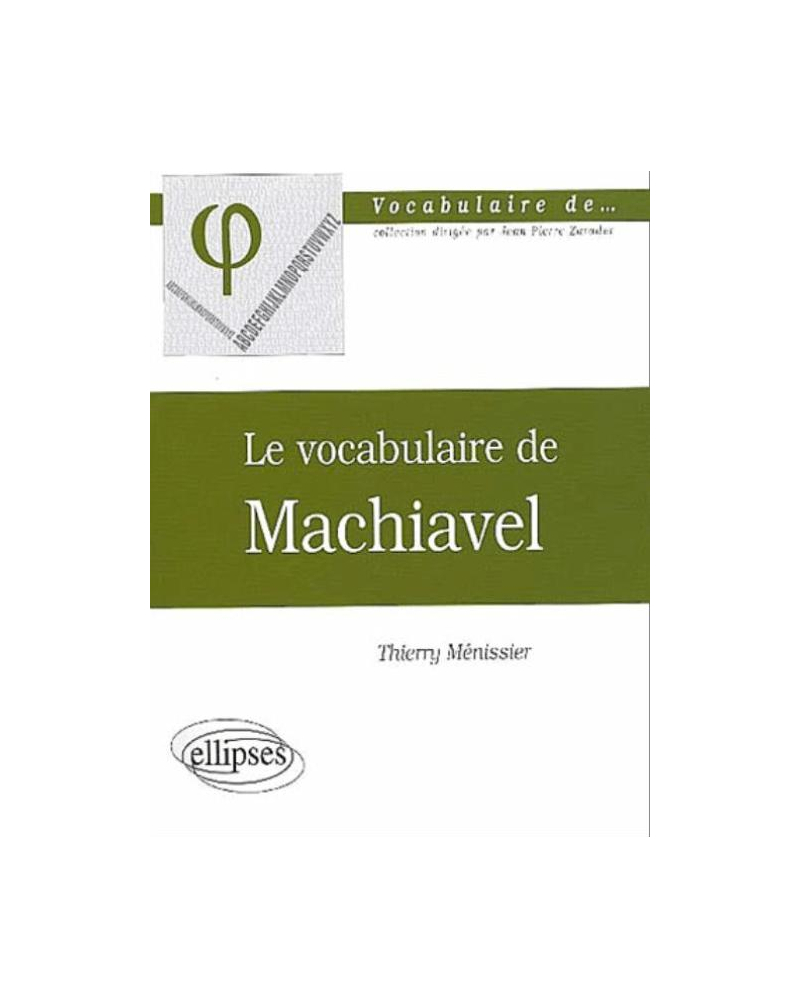 vocabulaire de Machiavel (Le)