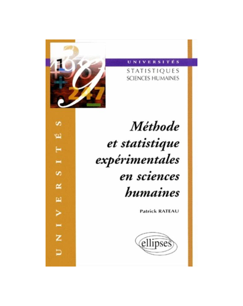 Méthode et statistique expérimentales en sciences humaines