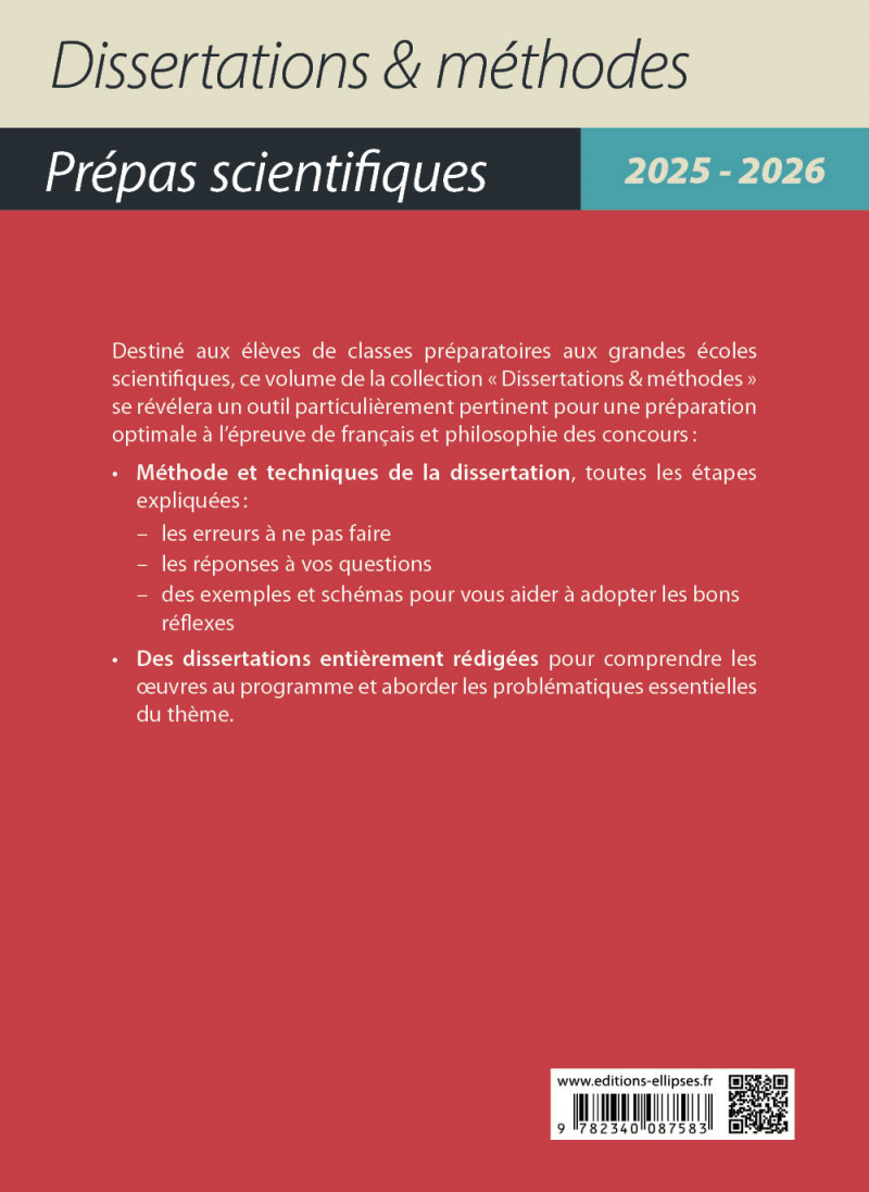 La communauté et l'individu en 21 dissertations Prépas scientifiques