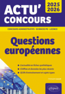 Questions européennes 2025-2026 - édition 2025-2026