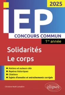 Concours commun IEP 2025 - Solidarités / Le corps