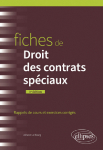 Fiches de Droit des contrats spéciaux - A jour au 1er juin 2024 - 3e édition