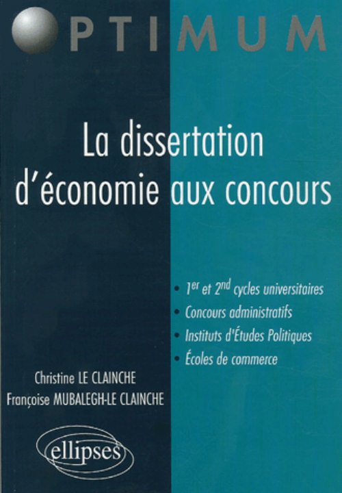 dissertation economique concours